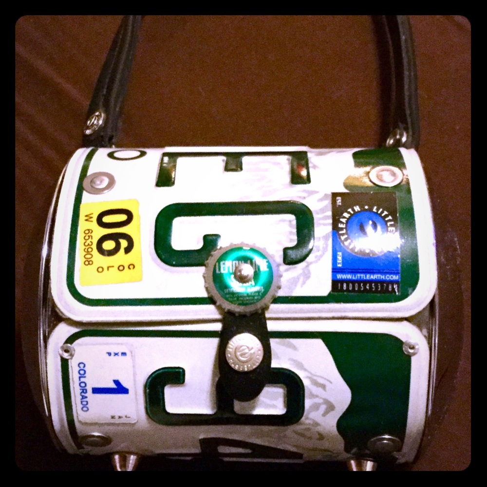 Little Earth Colorado license plate purse